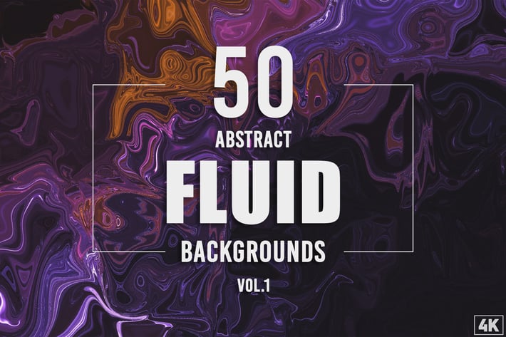 50 Abstract Fluid Backgrounds - Vol. 1