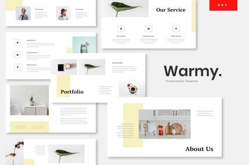 Warmy - Minimalist Powerpoint Template