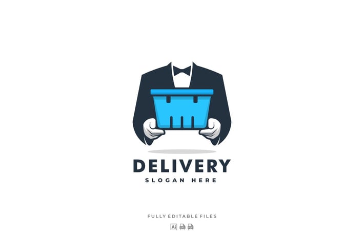 Delivery Man Logo