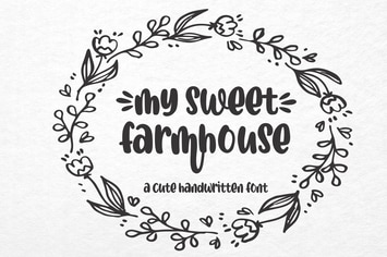 My Sweet Farmhouse - Crafty Font