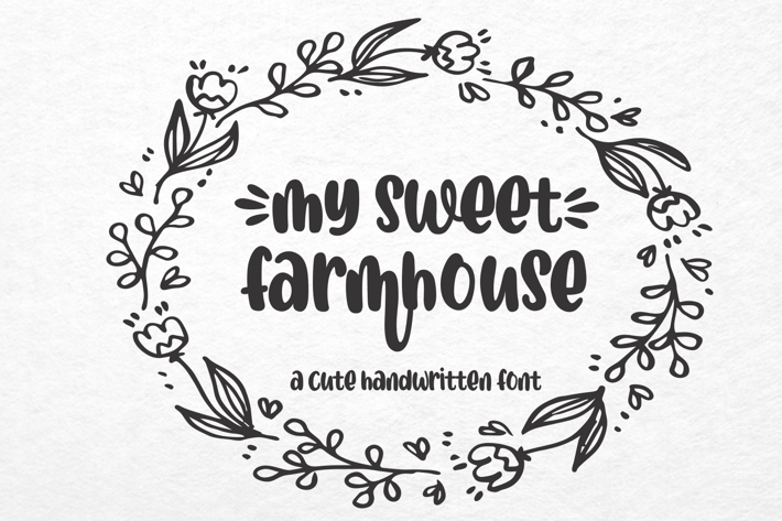 My Sweet Farmhouse - Crafty Font