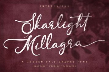 Skarlight Millagra - Modern Script Font
