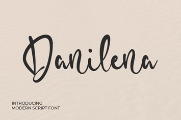 Danilena - Modern Script Font