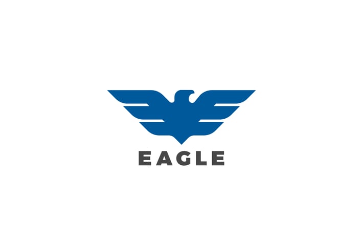 Logo Eagle Hawk Falcon Bird abstract