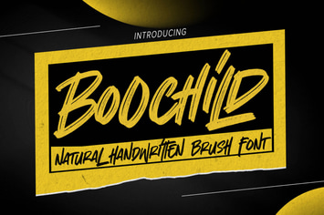 Boochild - Natural Handwritten Brush Font