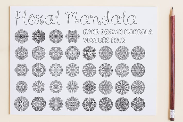 Floral Mandala Vector Pack