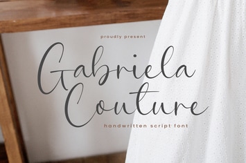 Gabriela Couture - Handwritten Script Font TT