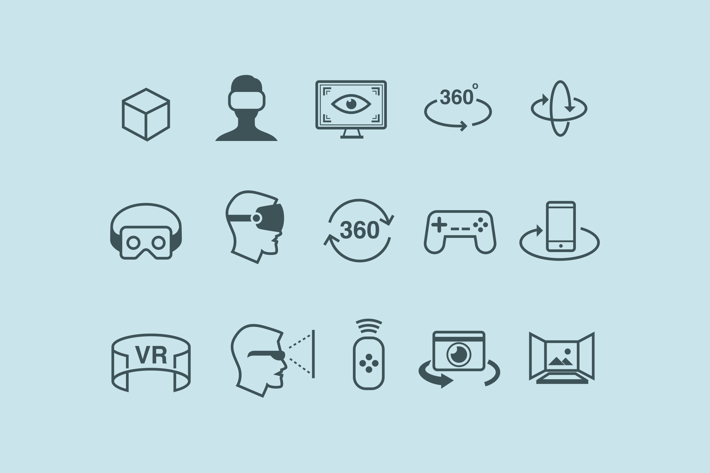 15 VR & 3D Icons