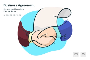 Business Agreement Vector Illustration