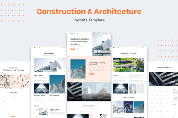 Architecture and Construction Website Template