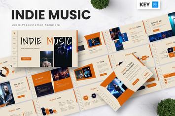 Indie Music - Music Keynote Templates