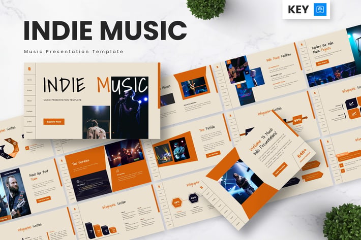 Indie Music - Music Keynote Templates
