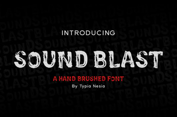 SoundBlast - Brush Font