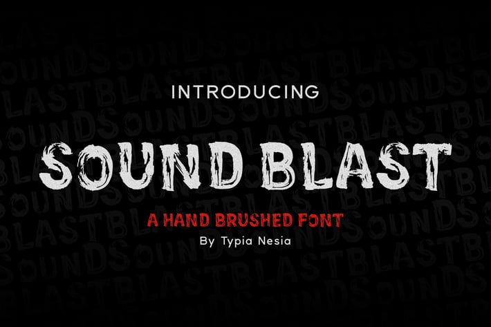 SoundBlast - Brush Font