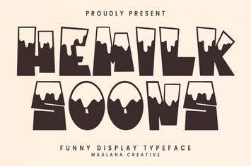 Hemilk Soons Funny Display Typeface
