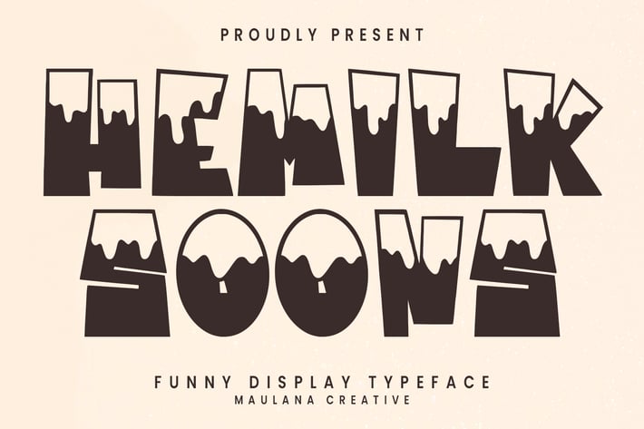 Hemilk Soons Funny Display Typeface