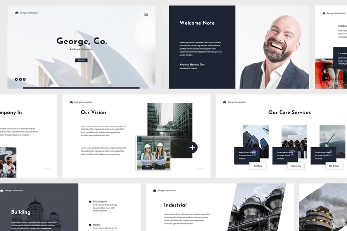 Modern Construction Powerpoint Presentation