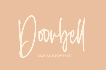 Doorbell - Monoline Script Font