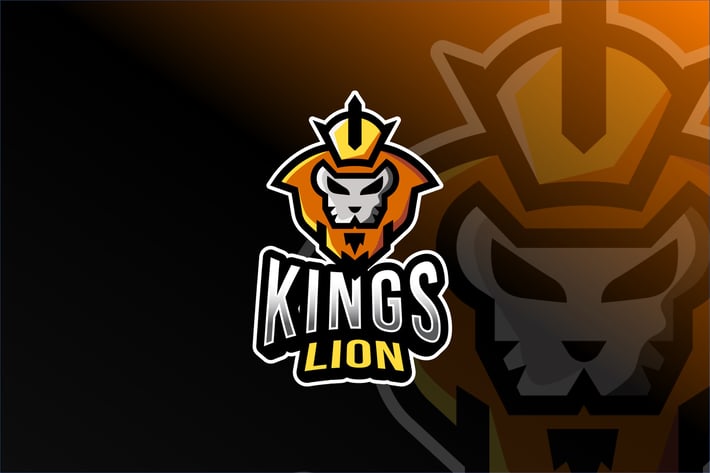 Kings Lion Esport Logo Template
