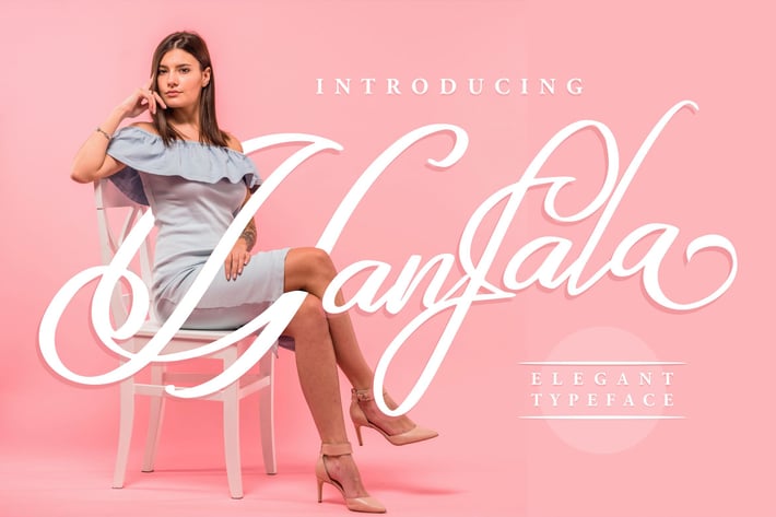 Hanfala | Elegant Script Font