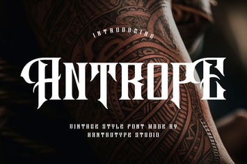 Antrope A Vintage Font