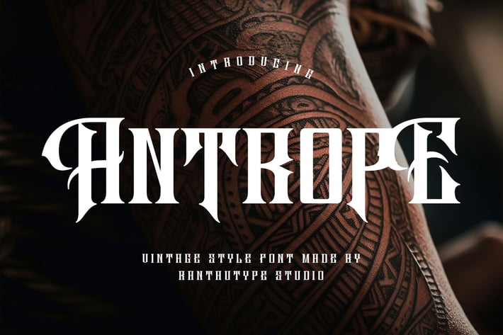 Antrope A Vintage Font