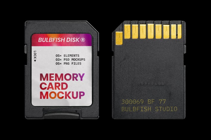 Memory Card Mockup