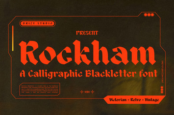 Rockham - Calligraphic Blackletter Font