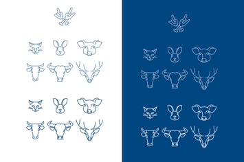 icons and logo vector characters animals