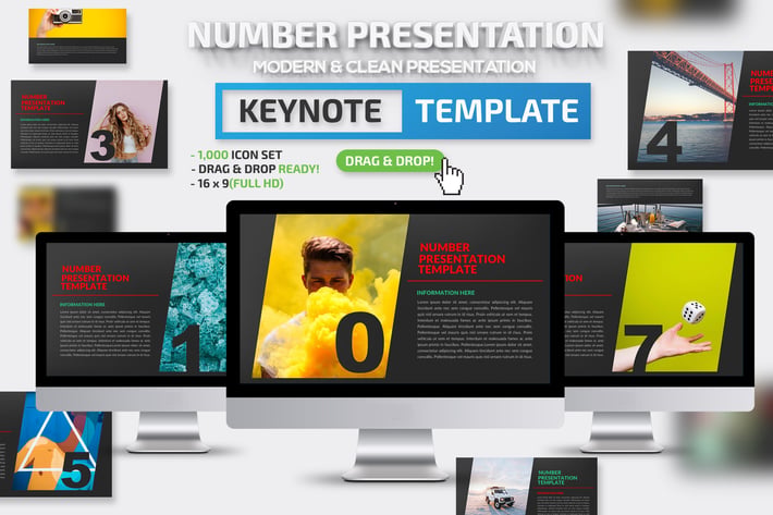 Number Keynote Presentation Template