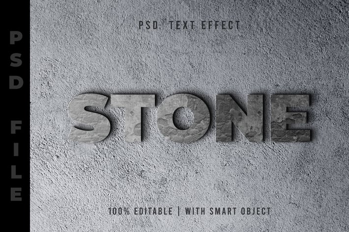Stone -  Psd Text Effect