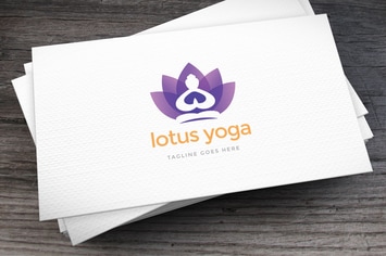 Lotus Yoga Logo Template