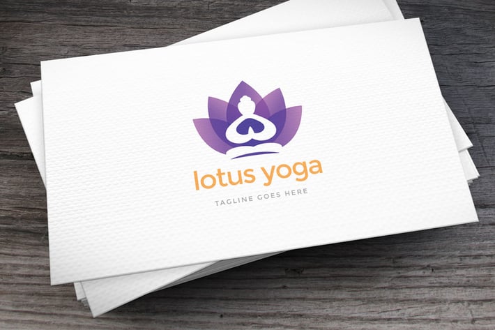 Lotus Yoga Logo Template