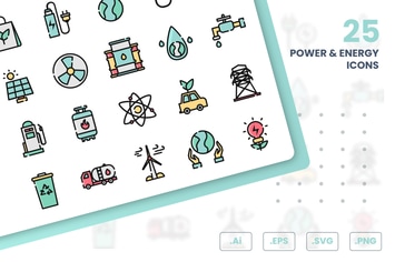 Power and Energy Icons Set