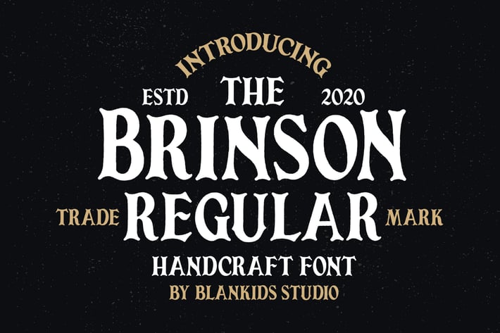 Brinson Regular - Vintage Serif Font