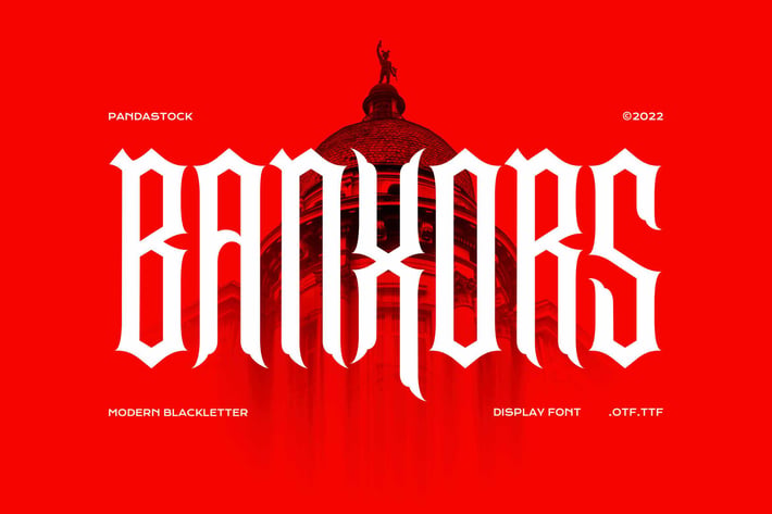 Banxors - Black Metal Font