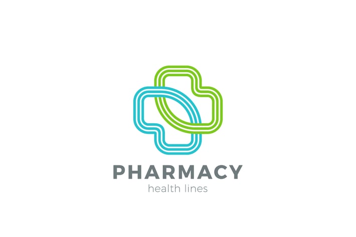 Logo Pharmacy Medical Clinic Cross