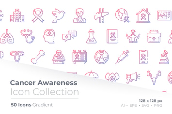 Cancer Awareness Gradient Icon