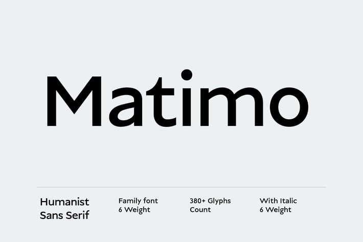 Matimo Humanist Sans Serif