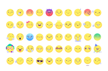 50 Emoji and Emoticons Pack