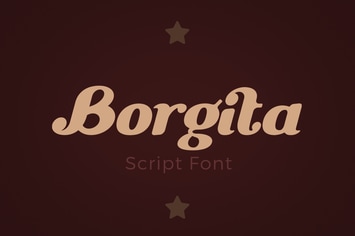 Borgita Italic Script Calligraphic Font