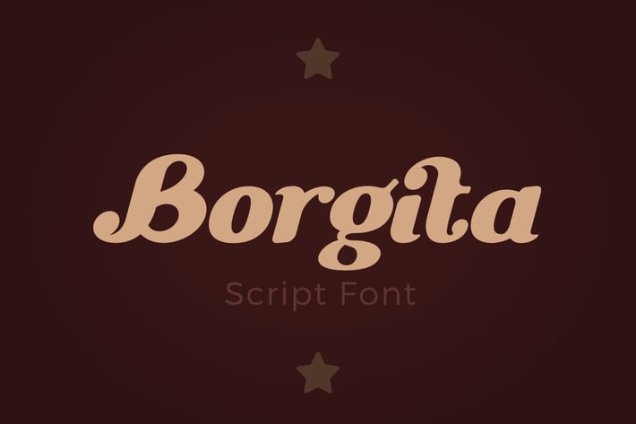 Borgita Italic Script Calligraphic Font
