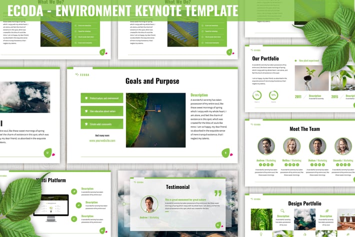 Ecoda - Environment Keynote Template