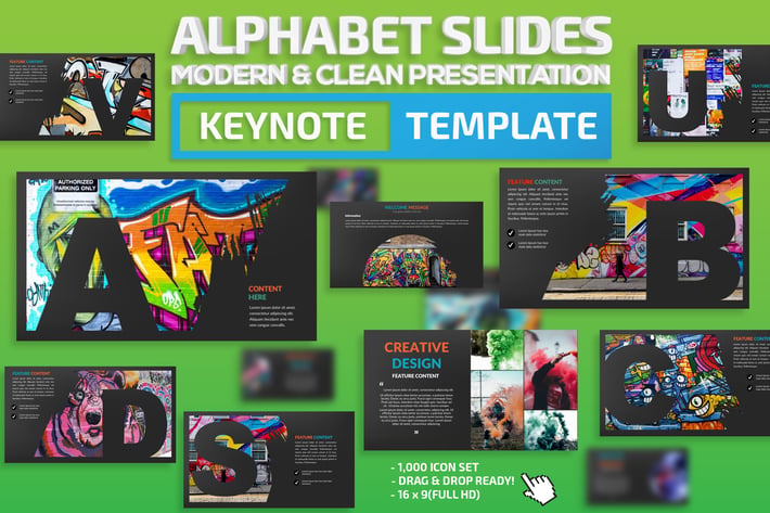 Alphabet Slides Keynote Template
