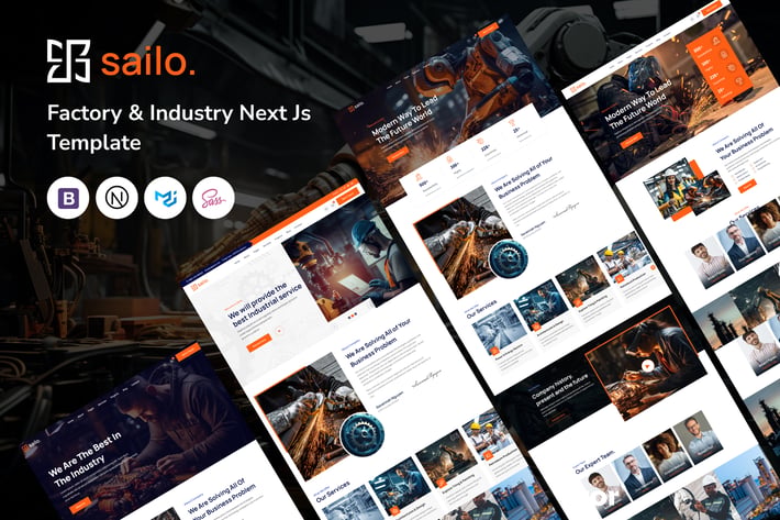 Sailo - Factory & Industry Next Js Template