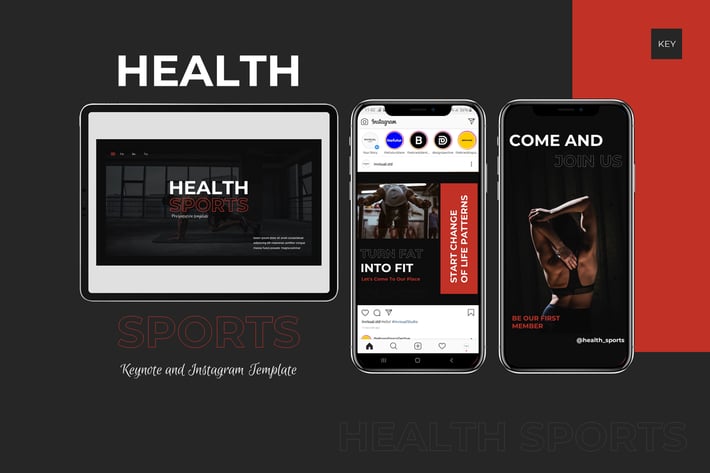 Sports - Keynote & Instagram Template