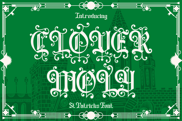 Clover Moly - St Patricks Font