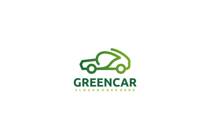 Green Car Logo