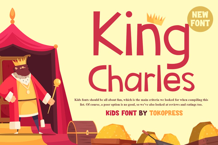 King Charles - Kids Font