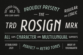 Rosign - Regular and Italic